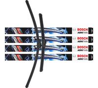 4x Limpiaparabrisas Hoja 3397118911 650mm/400mm AeroTwin SET BOSCH AR653S