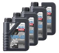 4x LIQUI MOLY 1L Aceite Motor 4T 10W-40 Calle Motorenöl 4-Takt Racing