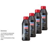 4x LIQUI MOLY 500ml Moto Fork Oil 10W Medio Aceite de Tenedor aceite motor