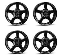 4x Llantas Borbet F 6x15 ET40 4x100 black glossy