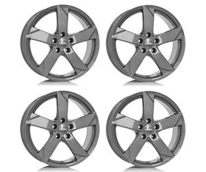 4x Llantas Rial Kodiak 6.0Jx16 ET45 5x100 graphit compatible con VOLKSWAGEN Polo