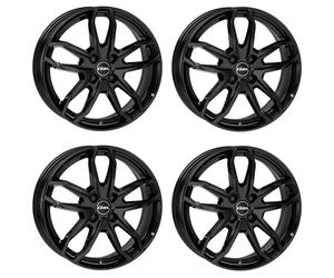 4x Llantas Rial Lucca 6.5Jx17 ET45 4x100 diamant-schwarz compatible con HONDA Jazz