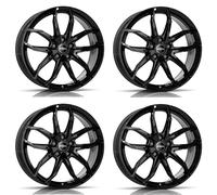4x Llantas Rial Lucca 7.5Jx17 ET45 5x108 diamant-schwarz compatible con PEUGEOT 3008 308 407 5008 508 607 Expert Traveller Partner Rifter