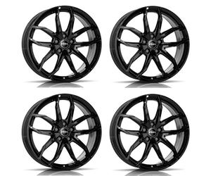 4x Llantas Rial Lucca 8.0Jx18 ET45 5x112 diamant-schwarz compatible con MINI/BMW Clubman Cooper SE Countryman John Cooper Works Clubman O
