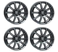 4x Llantas Rial Milano 6.5Jx15 ET38 5x110 titanium compatible con OPEL Astra Corsa Meriva Signum Vectra-C Zafira-A Zafira