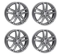 4x Llantas Rial X10 7.0Jx18 ET43 5x112 metal-grey compatible con AIWAYS U5