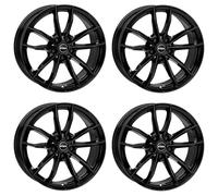 4x Llantas Rial X12 7.5Jx18 ET46 5x112 diamant-schwarz compatible con VOLKSWAGEN Beetle Caddy Cross Touran E-Golf EOS Golf ID.3 Jetta P
