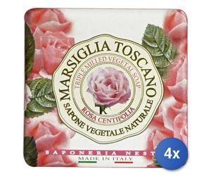 4X Marsella Toscano Jabón 200 Gramos Rosa