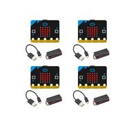 4X Micro:Bit V1.5 Placa de Desarrollo Micro:Bit Kit de Coche Inteligente/Qtruck/Python Education BBC Microbit Robot Programable para Bricolaje
