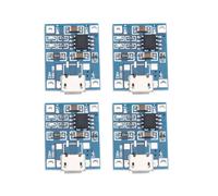 4X Micro-UsB 1A Li-Ion 18650 Cargador de BateríA de Litio Carga del MóDulo para TP4056 Placa