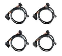 4X Mini SAS HD de 12G Incorporado A U.2 / SFF-8643 SFF-8639 Cable 0.5M con Fuente Alimentación SATA 15 , Adecuado para SSD