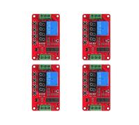 4X Módulo de Relé de 1 Canal y 12 V CC FRM01, Relé Multifunción, Temporizador de Retardo de Bucle, Placa de Temporización con Autobloqueo.