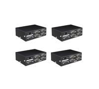 4X MT-RS104 Divisor Activo Serie RS232 Divisor de Conmutador Bidireccional RS232 de 1 A 4 4 A 1 con Adaptador de Corriente-Enchufe de la UE