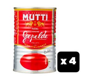 4x Mutti Pomodori Peeled Plum Tomatoes 400g. 100% Italian!
