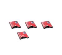 4X Nueva Funda de Tarjeta una CF Compatible con WIFI InaláMbrico Adaptador de Tarjeta Tipo I CáMara SLR Rojo