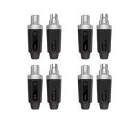 4X Nuevo Sistema Adaptador XLR Transmisor Receptor de Micrófono Inalámbrico para Micrófono Dinámico Mezclador de Audio de Guitarra Sistema PA