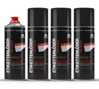 4x OCTOPUS Eliminador de etiquetas adhesivas, quita adhesivos, disolvente de pegatinas con el poder del aceite de naranja, 200 ml