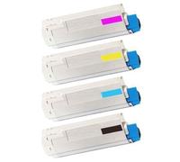 4X Oki Rebuilt Toner Set für Oki C 5600 C 5600N C 5600DN Farben CMYB Set