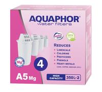 4x Original Aquaphor Wasserfilter-Kartuschen A5 MG Magnesio (350l ), sin Bpa