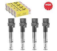 4x Original NGK Bobina de Encendido Módulo Para Audi A3 VW Passat Skoda Porsche