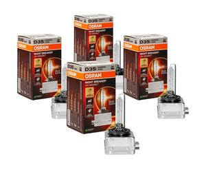 4x OSRAM D3S XENARC NIGHT BREAKER 220 +220% HID Xenón 4400K 35W