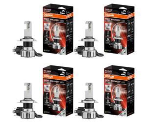 4x OSRAM H4 NIGHT BREAKER LED SMART Hasta +330% 12V 20W 6000K Modelo 2024