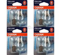 2x Bombilla de luz de freno BAZ15d P21/4W 7225-02B OSRAM para FORD VW PORSCHE