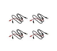 4X P1011 BNC Q9 Macho Doble Punto Cocodrilo Osciloscopio Plomo Prueba Sondas Cable 1 M