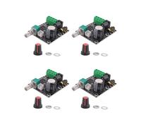 4X Pam8610 Dual Canal 12V Tablero de Amplificador Estereo de Audio Digital Puro HD Clase D 15W x 2 Modulo Amplificador de Alta Potencia