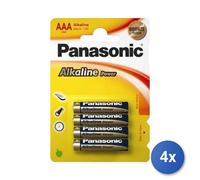 4x Panasonic Blister 4 Pilas Alcalinas AAAMiniestilo AAA