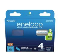 4X Panasonic Eneloop AAA 2000mAh BATERIES Con Estuche De Almacenamiento