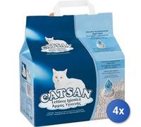 4X Paquete De Arena Catsan Para Gatos Lt 10 Higiénica
