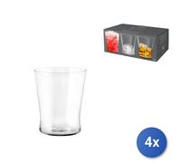 4x Paquete H&H 6 Vasos De Vidrio Cónicos CC 110