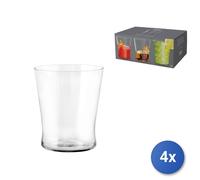 4x Paquete H&H 6 Vasos De Vidrio Cónicos Cc 250