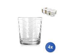 4x Paquetes De 6 Vasos De Vidrio Toros Transparentes 26 52624 Pasabahce