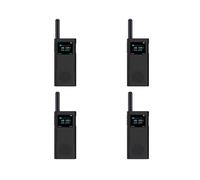 4X para Walkie Talkie 2S Funda Protectora Funda de Silicona Interphone Carcasa Protectora Anti-Caída Accesorios, Negro