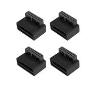 4X PH19B USB 3.0 Encabezado Interno USB3.0 19 / 20P Enchufe Adaptador Convertidor de 90 Grados para Computadora Placa Base