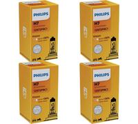 4x Philips Vision H7 Halógenas Hasta 30% Más Luz 55W 12V Bombillas De Automóvil