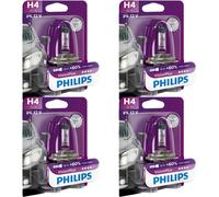 4x Philips VisionPlus H4 Halógeno Hasta 60% más Luz 60/55W 12V Lámparas