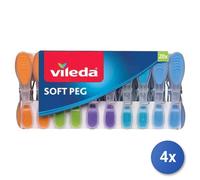 4x Pinzas Vileda Soft Colores Variados