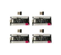 4X Placa Controladora de Juego Arcade con Codificador de Joystick de Retardo Cero Inalámbrico de 2,4 G, Kit de Piezas de Bricolaje, Compatible con