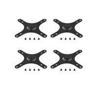 4X Placa de Soporte de Montaje para Monitor Portátil con Orificio para Tornillos VESA de 1/4 de Pulgada de 100 X 100 mm, 75 X 75 mm, Juego de