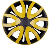 4x Premium Diseño Tapacubos" Mika "16 Pulgadas #29 IN Amarillo Negro