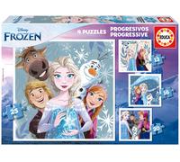 4x Puzzle Progresivo Frozen 12-25 - EDUCA