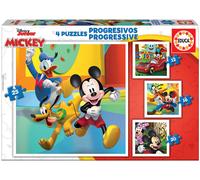 4x Puzzles Progresivos Mickey & Friends 12-25 - EDUCA