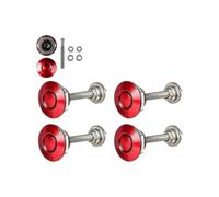 4x Quick Release Push Hood Latch Button Car Pin Bonnet Lock Bumper Clip Latches Red-useful