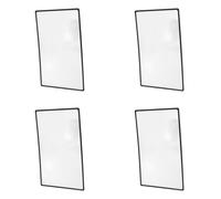 4X Reading Support Sheet Magnifier Magnifying Glass 3-Zoom Black