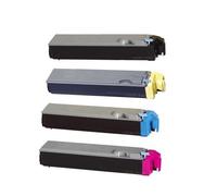 4X Rebuilt Toner für Kyocera TK-520 Set ersetzt Kyocera TK-520B TK-520C TK-520M TK-520Y Set CMYB