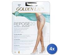 4X Repose Collant 20 Den 36F Negro Tg.XL