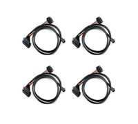 4X SAS HD de 12G Incorporado A U.2 / SFF-8643 A SFF-8639 Cable 0.5M con Fuente de Alimentación de 15 Pines, Adecuado para U.2 SSD
